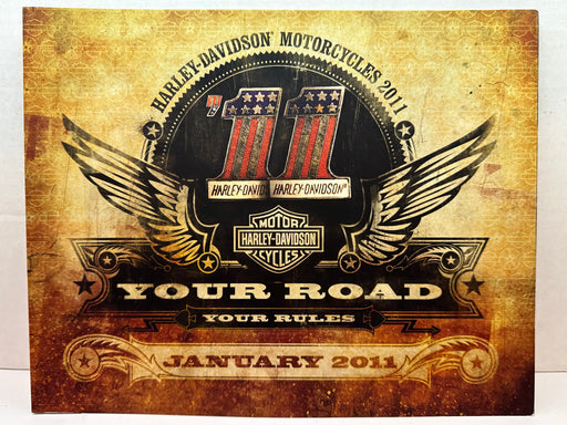 2011 Harley-Davidson Motorcycles Sales Brochure January Your Road Your Rules   - TvMovieCards.com