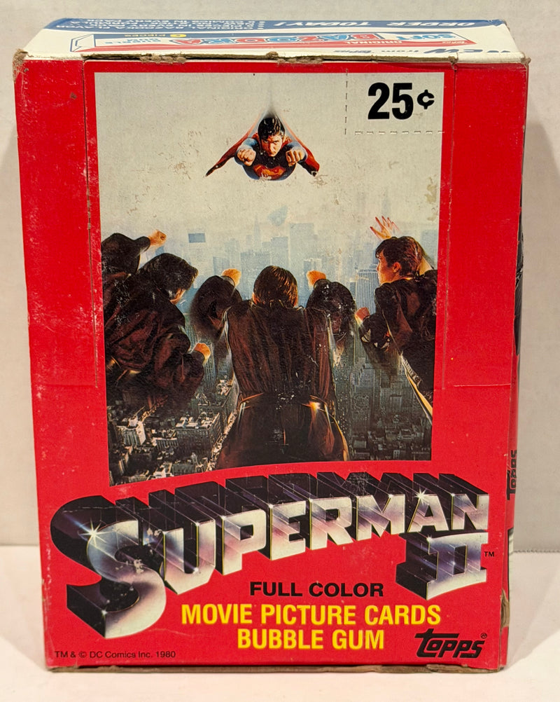 1981 Topps Superman II Movie Series II Vintage Trading Card Box Full 36 Packs