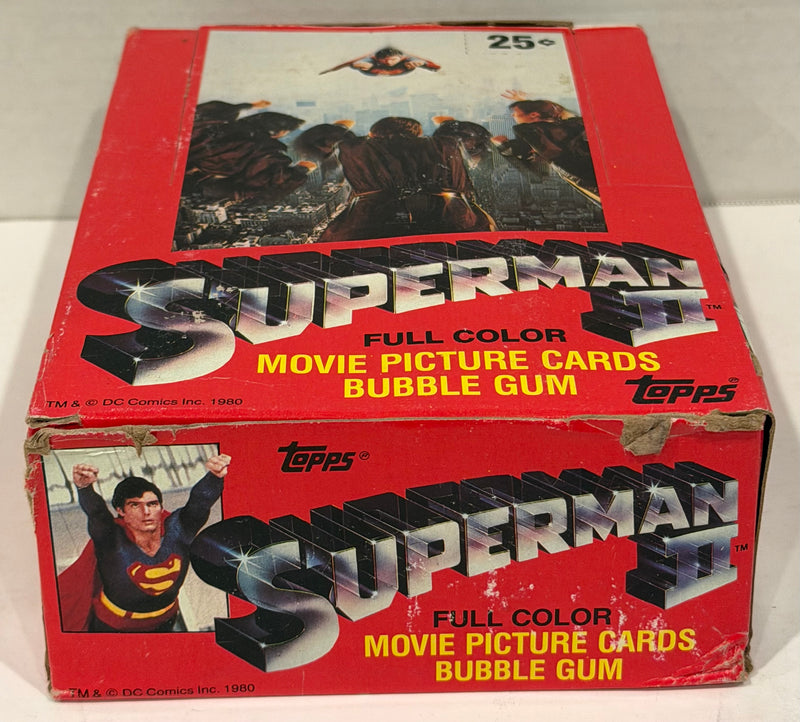 1981 Topps Superman II Movie Series II Vintage Trading Card Box Full 36 Packs