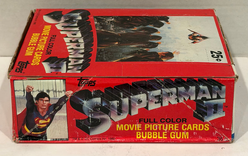 1981 Topps Superman II Movie Series II Vintage Trading Card Box Full 36 Packs