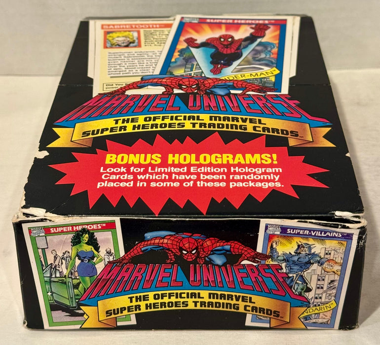 Marvel Universe Series I Super Heroes Empty Display Trading Card Box Impel 1990 - TvMovieCards.com