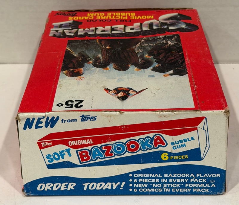 1981 Topps Superman II Movie Series II Vintage Trading Card Box Full 36 Packs
