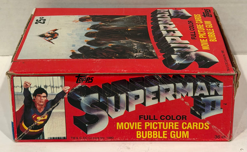 1981 Topps Superman II Movie Series II Vintage Trading Card Box Full 36 Packs
