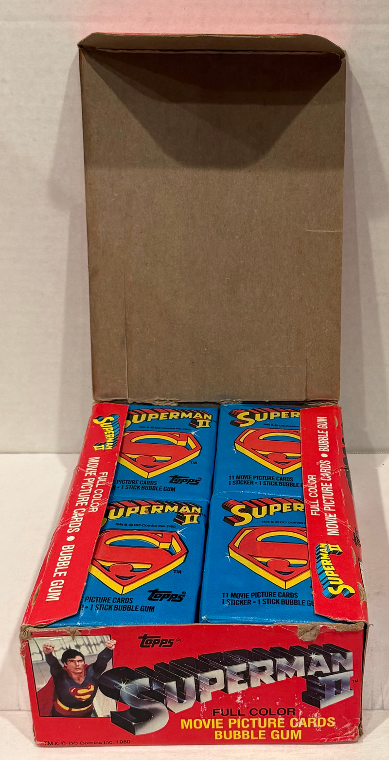 1981 Topps Superman II Movie Series II Vintage Trading Card Box Full 36 Packs