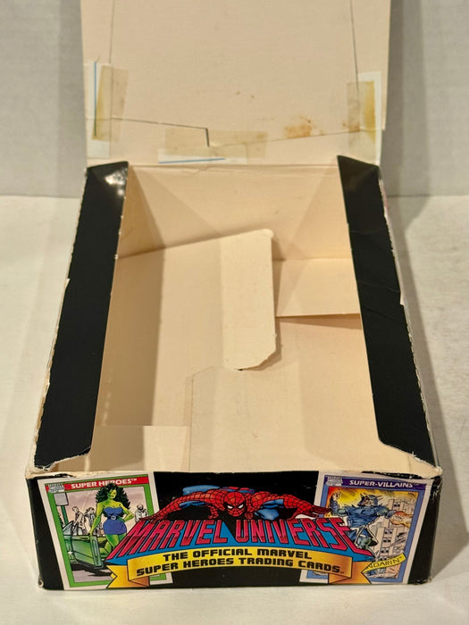 Marvel Universe Series I Super Heroes Empty Display Trading Card Box Impel 1990 - TvMovieCards.com