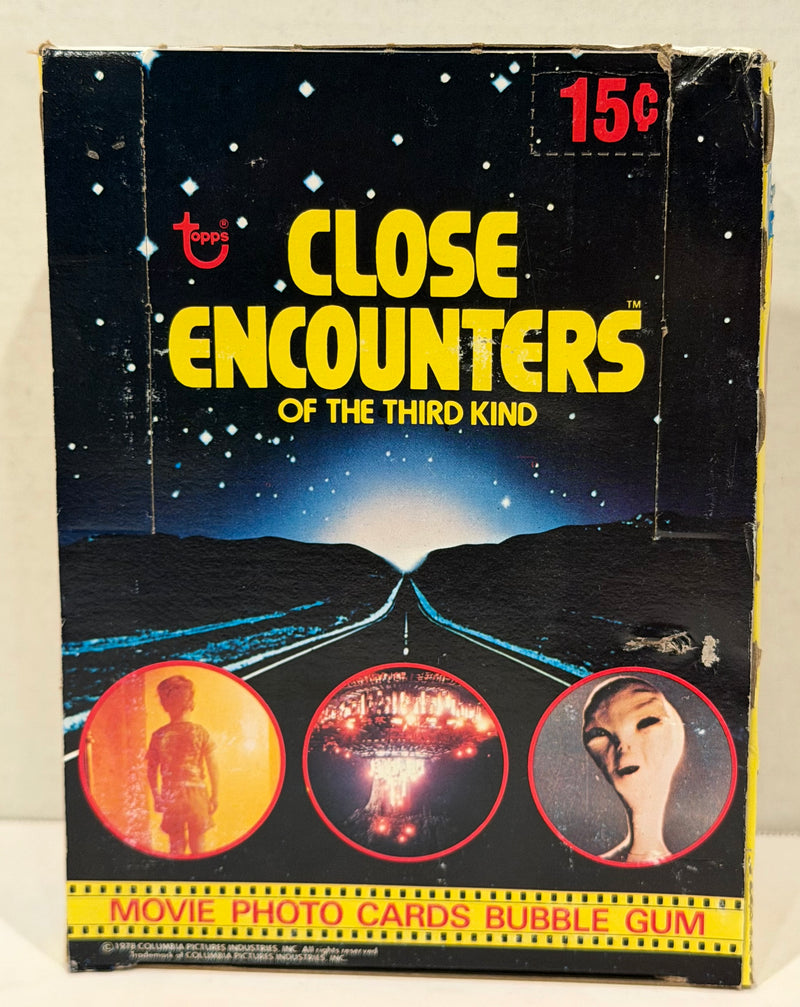 1978 Close Encounters Third Kind Wax Vintage Trading Card Box 36 Packs Topps
