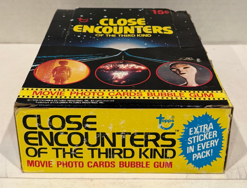 1978 Close Encounters Third Kind Wax Vintage Trading Card Box 36 Packs Topps