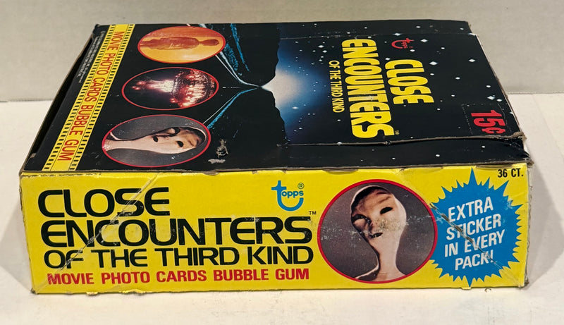 1978 Close Encounters Third Kind Wax Vintage Trading Card Box 36 Packs Topps