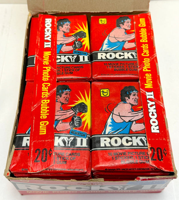 1979 Topps Rocky II Rematch Movie Vintage FULL 36 Pack Trading Card Box   - TvMovieCards.com