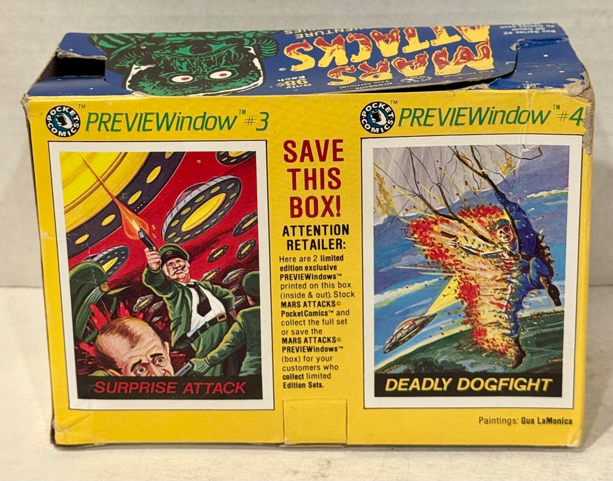 1988 Mars Attacks Comic #3 & #4 Comic Empty Display Box Topps - TvMovieCards.com