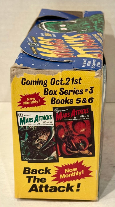 1988 Mars Attacks Comic #3 & #4 Comic Empty Display Box Topps - TvMovieCards.com