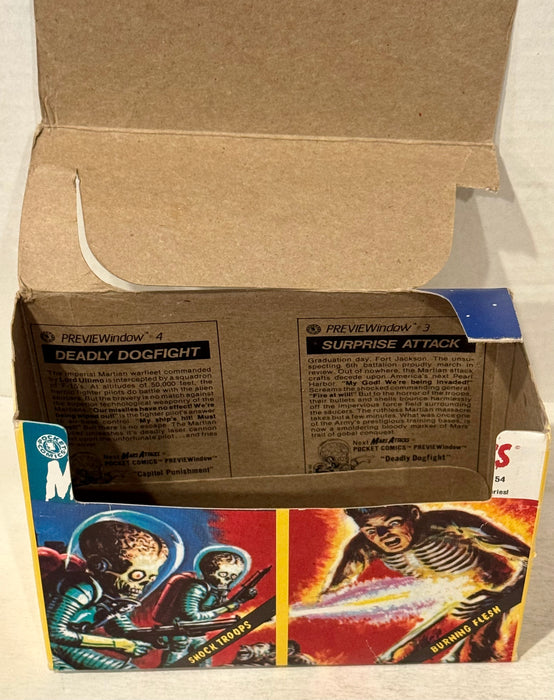 1988 Mars Attacks Comic #3 & #4 Comic Empty Display Box Topps - TvMovieCards.com