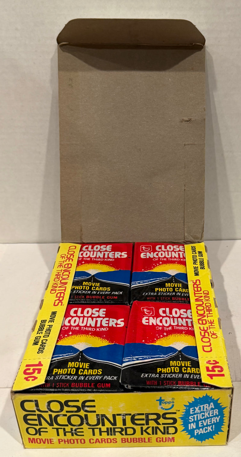 1978 Close Encounters Third Kind Wax Vintage Trading Card Box 36 Packs Topps