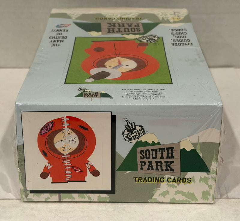1998 South Park Jumbo Wax Trading Card Box Comic Images 30 Packs Factory Sealed