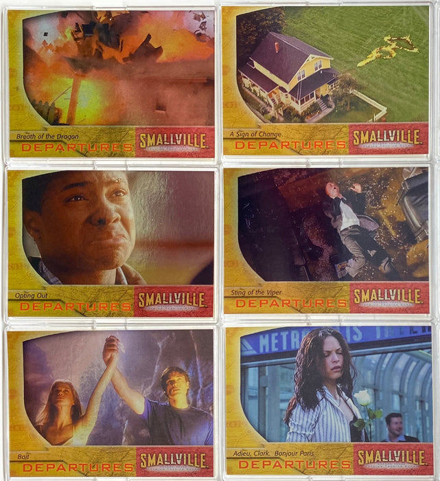 Smallville Season Three Departures Cards Foil Chase Card Set D1-D6 Inkworks 2004   - TvMovieCards.com