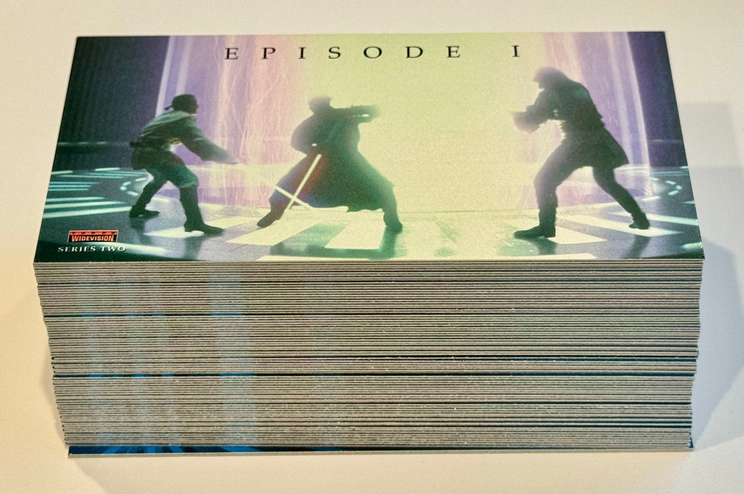 Star Wars Episode 1 Series 2 Phantom Menace Widevision Base Card Set 80 Cards - TvMovieCards.com