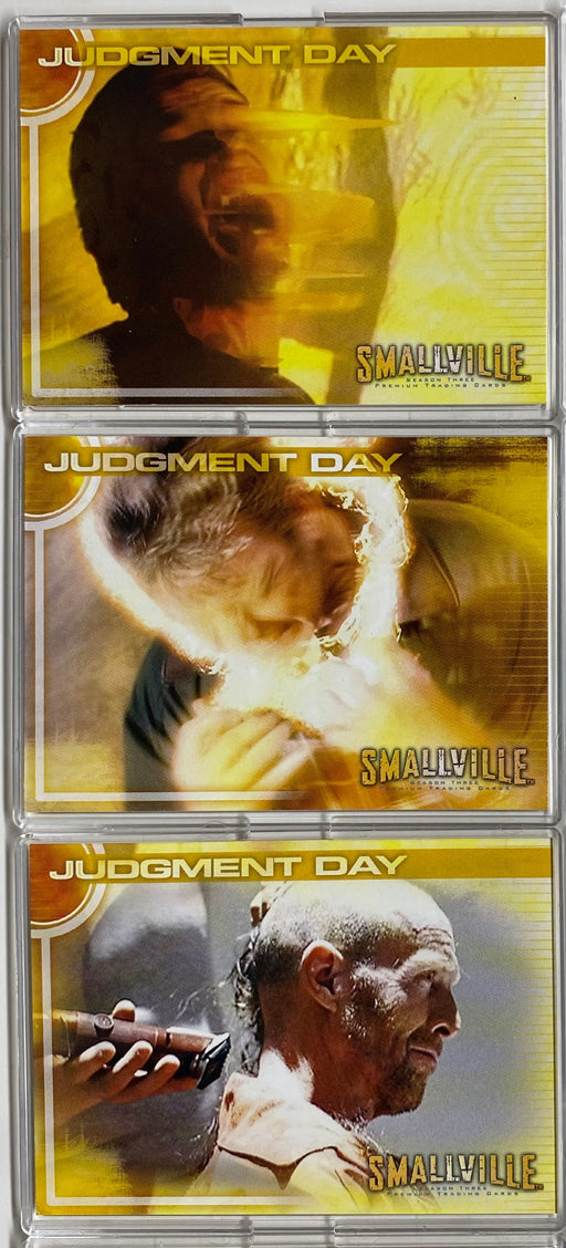 Smallville Season Three Judgment Day Box Loader Chase Card Set BL1-BL3 Inkworks   - TvMovieCards.com