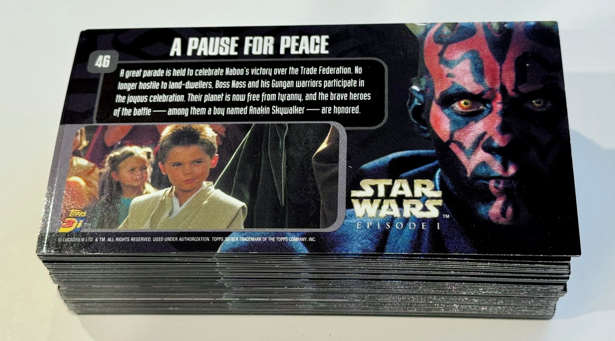 Star Wars Episode 1 Phantom Menace Widevision 3Di Trading Card Set 46/46 - TvMovieCards.com