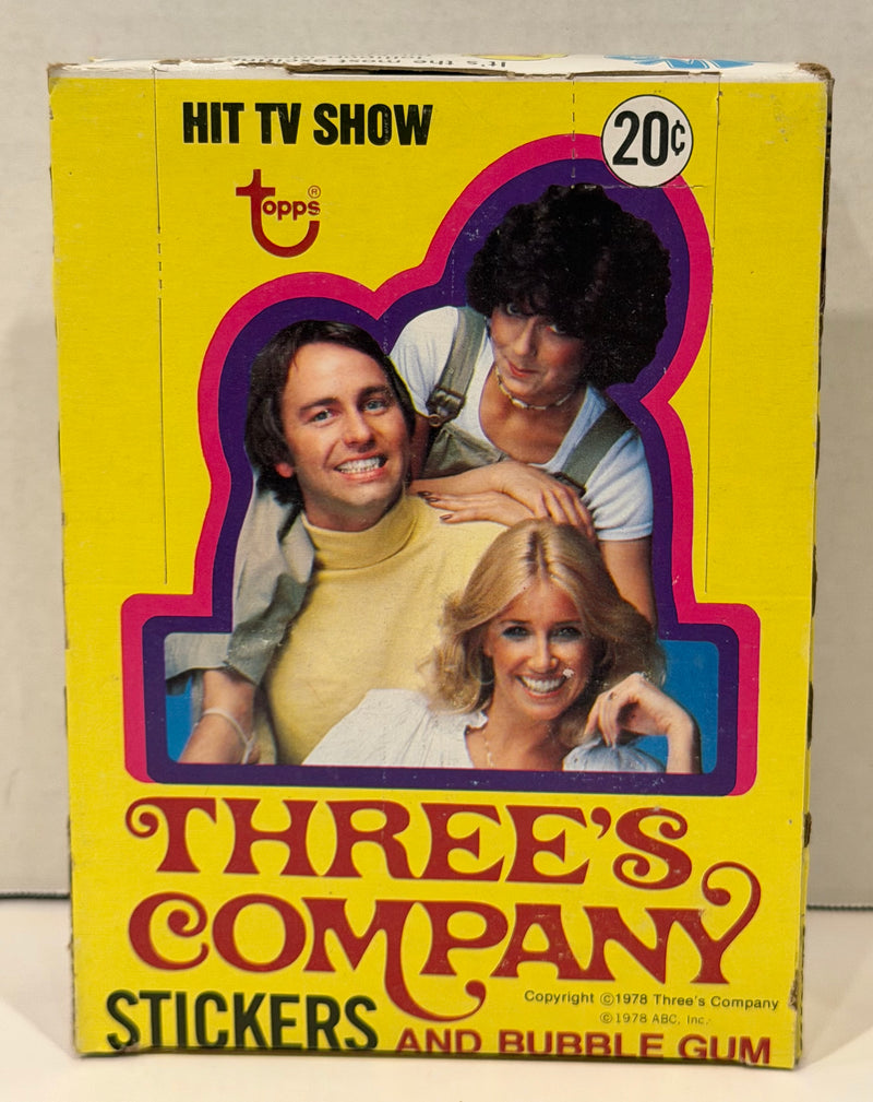 1978 Topps Three's Company Vintage FULL 36 Pack Sticker Trading Card Box