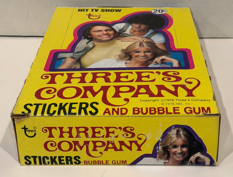1978 Topps Three's Company Vintage FULL 36 Pack Sticker Trading Card Box