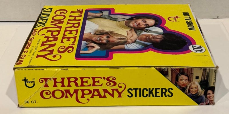 1978 Topps Three's Company Vintage FULL 36 Pack Sticker Trading Card Box