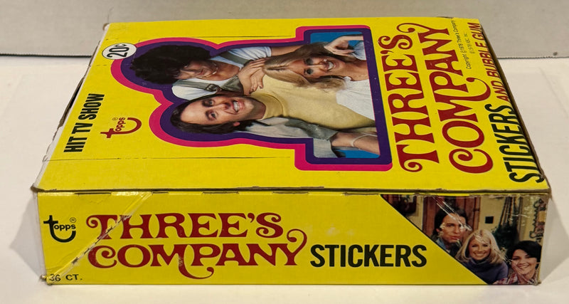 1978 Topps Three's Company Vintage FULL 36 Pack Sticker Trading Card Box