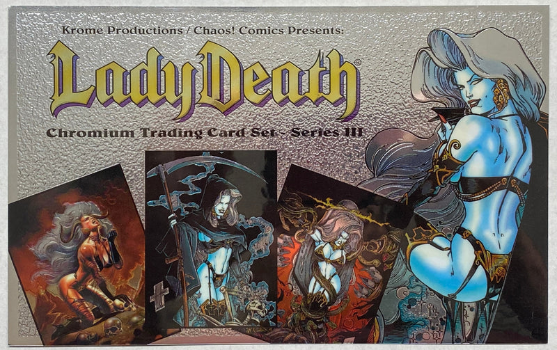1996 Lady Death Chromium III Oversized Promo Trading Card Krome   - TvMovieCards.com