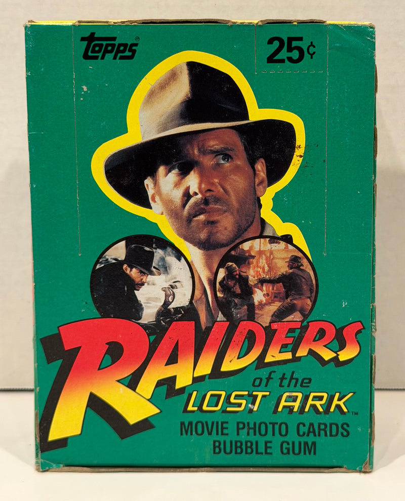 1981 Indiana Jones Raiders of the Lost Ark Vintage FULL 36 Pack Trading Card Box