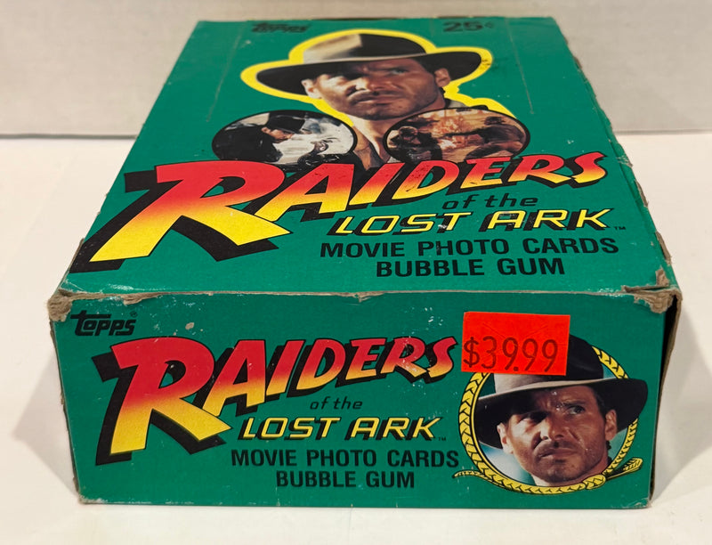 1981 Indiana Jones Raiders of the Lost Ark Vintage FULL 36 Pack Trading Card Box