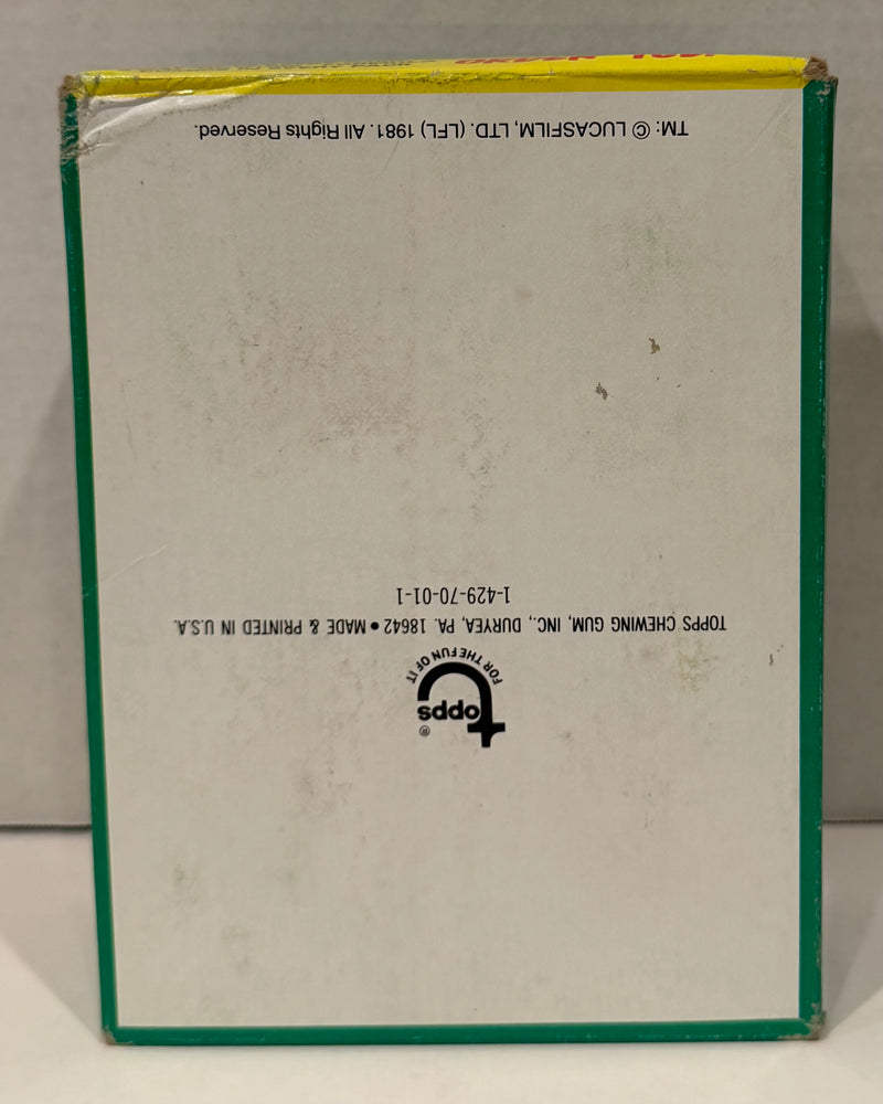 1981 Indiana Jones Raiders of the Lost Ark Vintage FULL 36 Pack Trading Card Box