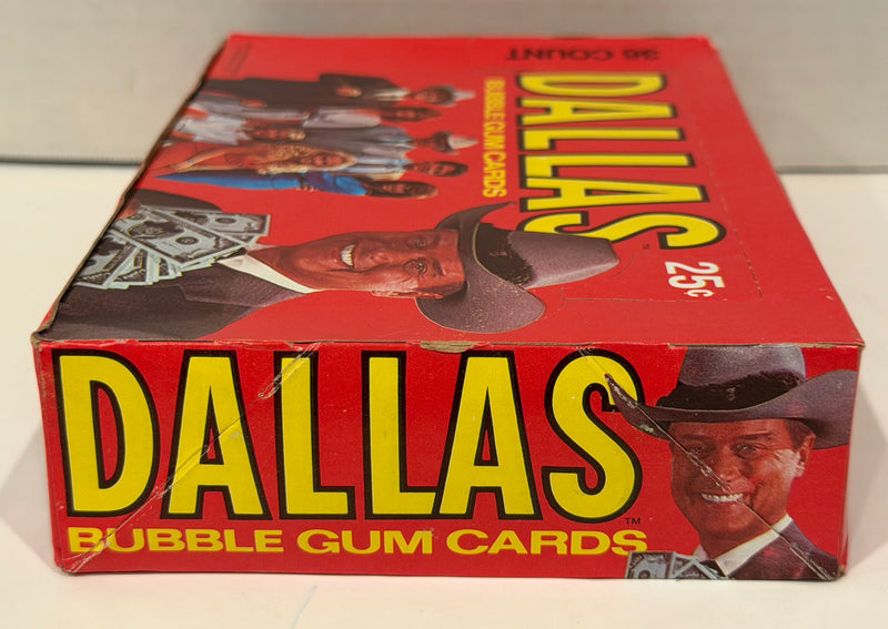 1981 Dallas TV Show Donruss Vintage Wax Trading Card Box FULL 36 Packs