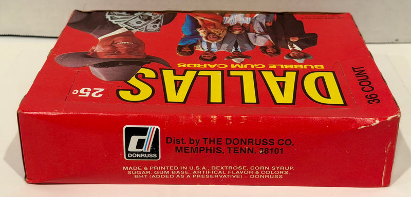 1981 Dallas TV Show Donruss Vintage Wax Trading Card Box FULL 36 Packs