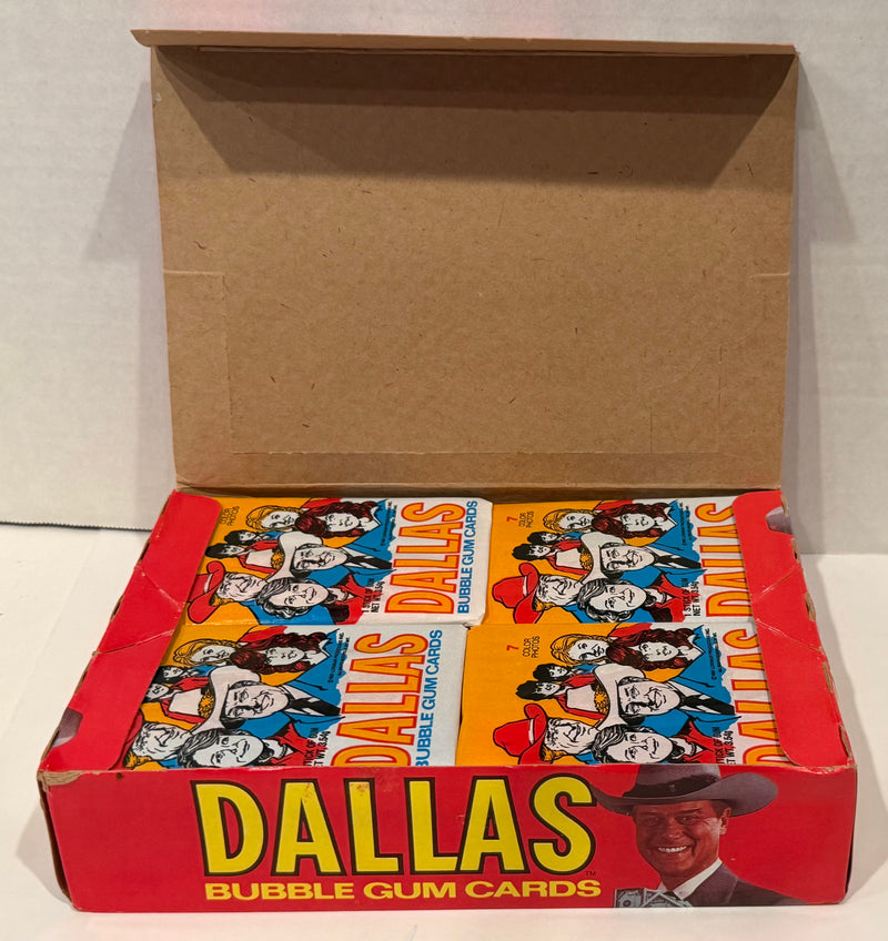 1981 Dallas TV Show Donruss Vintage Wax Trading Card Box FULL 36 Packs