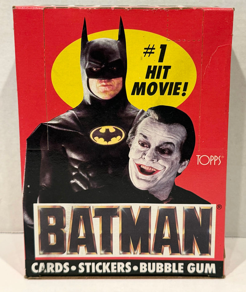 Batman Movie Series 1 Vintage Trading Wax Trading Card Box 36 Packs Topps 1989