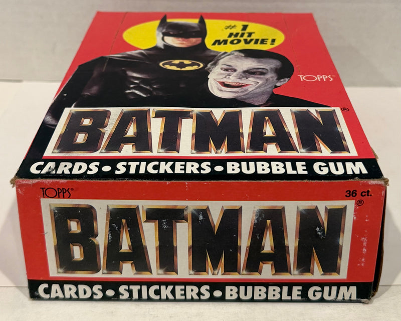 Batman Movie Series 1 Vintage Trading Wax Trading Card Box 36 Packs Topps 1989