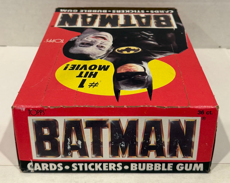 Batman Movie Series 1 Vintage Trading Wax Trading Card Box 36 Packs Topps 1989