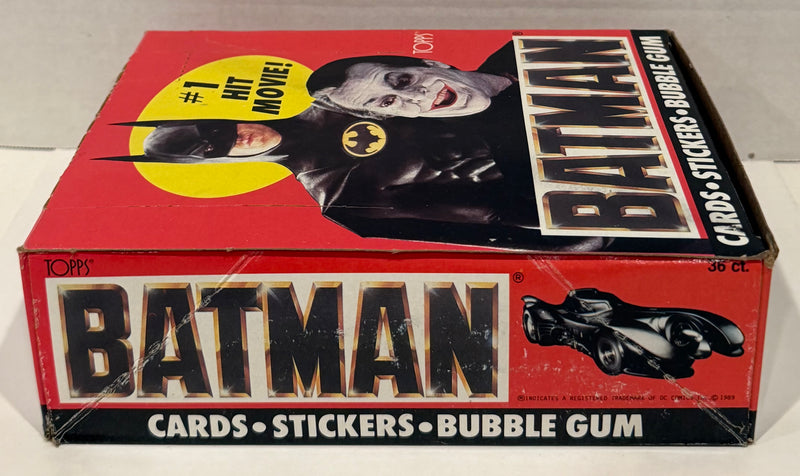 Batman Movie Series 1 Vintage Trading Wax Trading Card Box 36 Packs Topps 1989