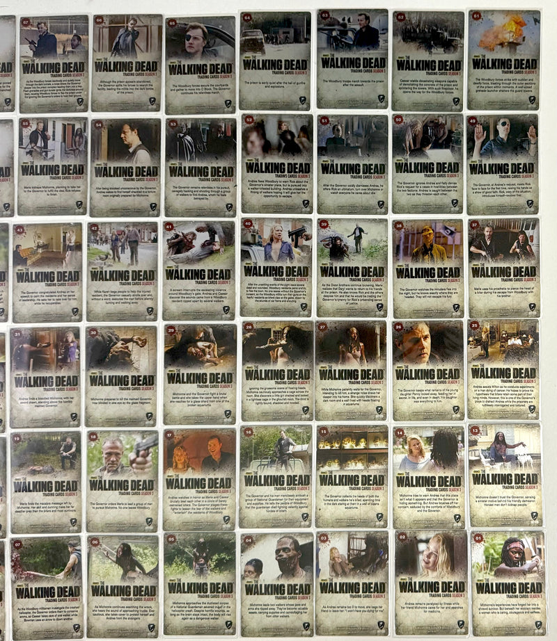 Walking Dead Season 3 Part 2 Silver Metal Variant Complete Trading Card Set of 7 - TvMovieCards.com
