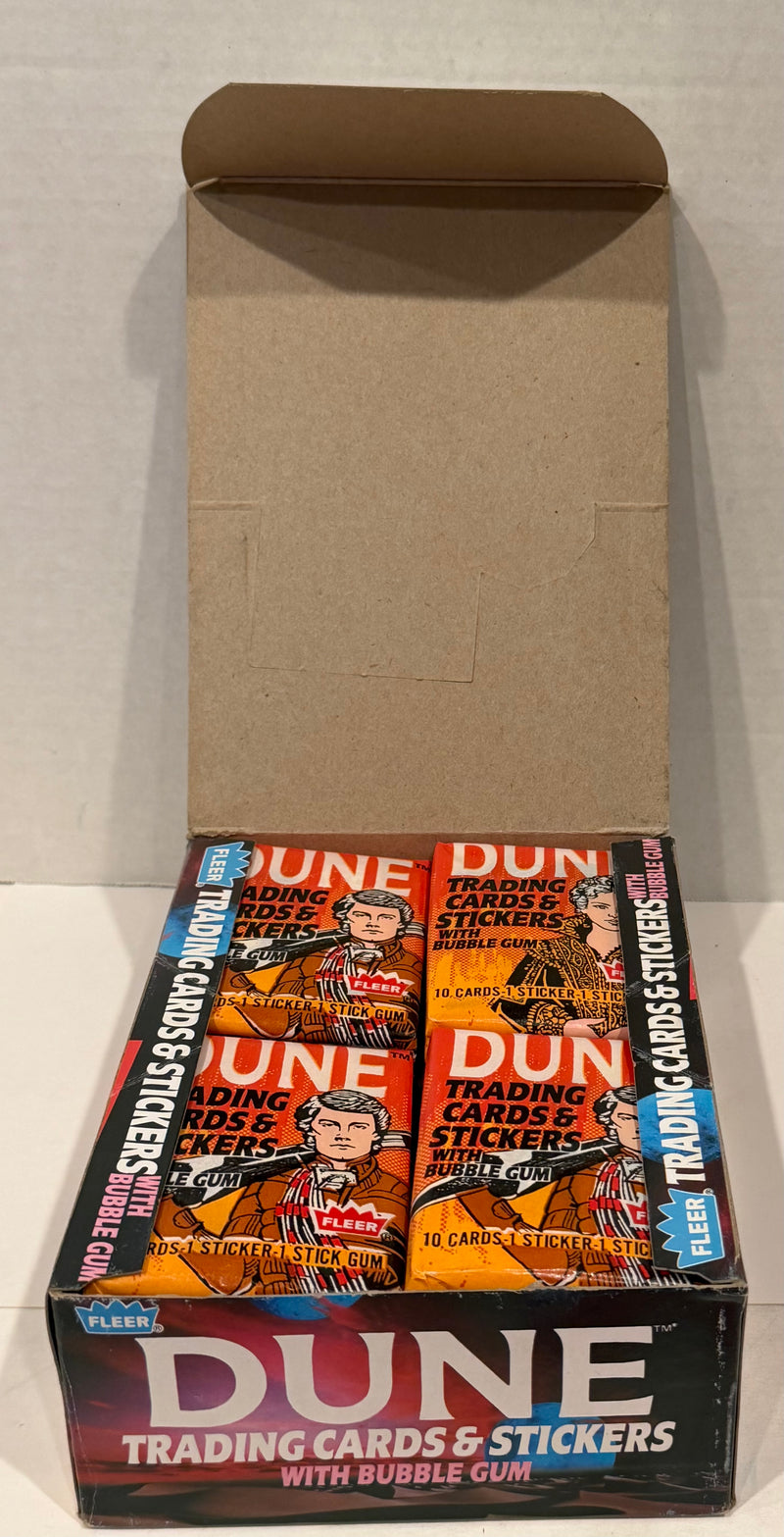 1984 Dune Vintage FULL 36 Wax Pack Trading Card Box Fleer