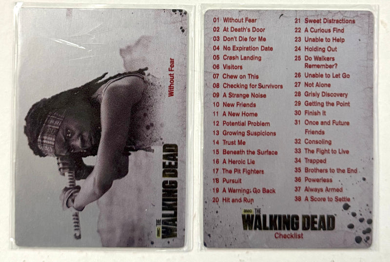 Walking Dead Season 3 Part 2 Silver Metal Variant Complete Trading Card Set of 7 - TvMovieCards.com