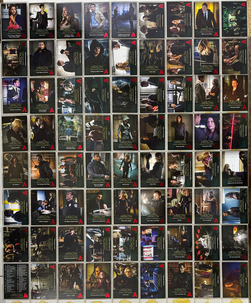 2015 Arrow Season 2 Red Foil Stamp Parallel Base Trading Card Set 72 Cards   - TvMovieCards.com