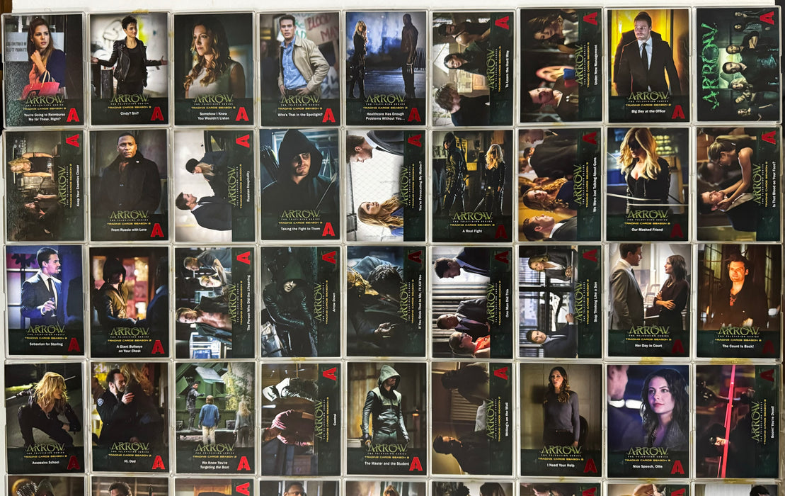 2015 Arrow Season 2 Red Foil Stamp Parallel Base Trading Card Set 72 Cards   - TvMovieCards.com