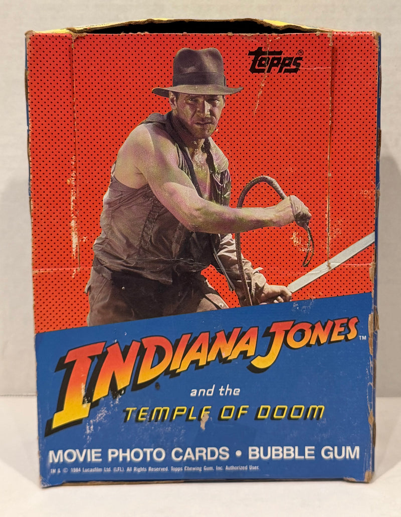 1984 Topps Indiana Jones Temple of Doom Vintage FULL 36 Pack Trading Card Box