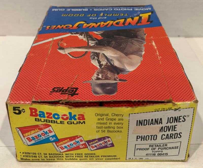 1984 Topps Indiana Jones Temple of Doom Vintage FULL 36 Pack Trading Card Box