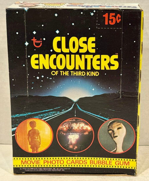 1978 Close Encounters Third Kind Wax Vintage Trading Card Box 36 Packs Topps - TvMovieCards.com
