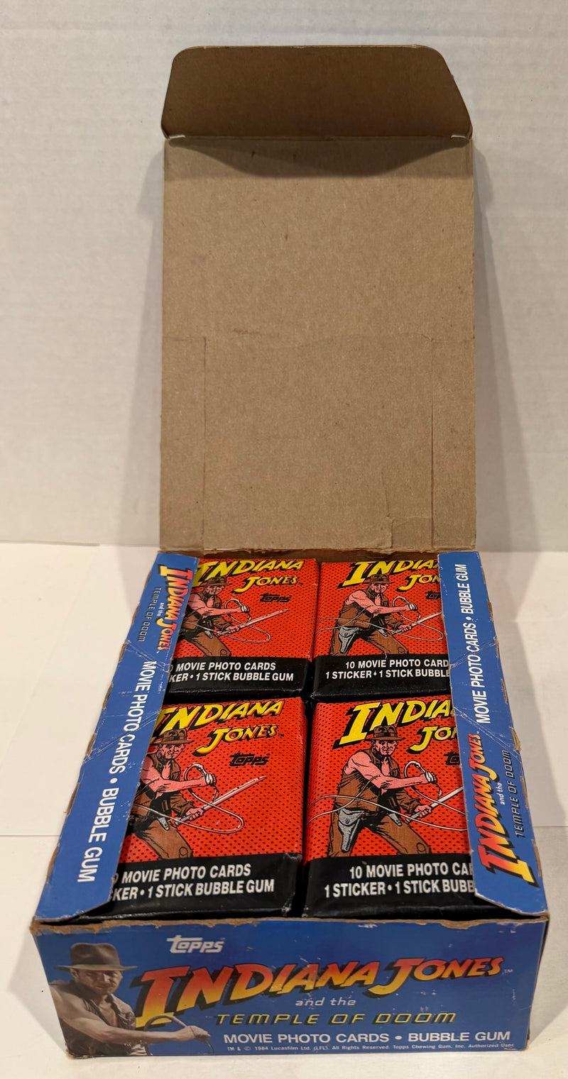 1984 Topps Indiana Jones Temple of Doom Vintage FULL 36 Pack Trading Card Box