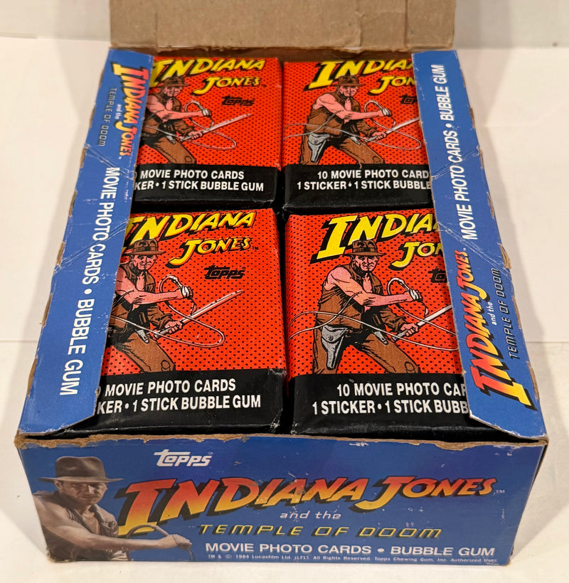 1984 Topps Indiana Jones Temple of Doom Vintage FULL 36 Pack Trading Card Box