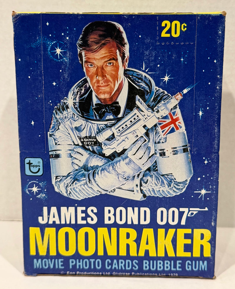 1979 James Bond 007 Moonraker Movie FULL 36 Wax Pack Trading Card Box Topps