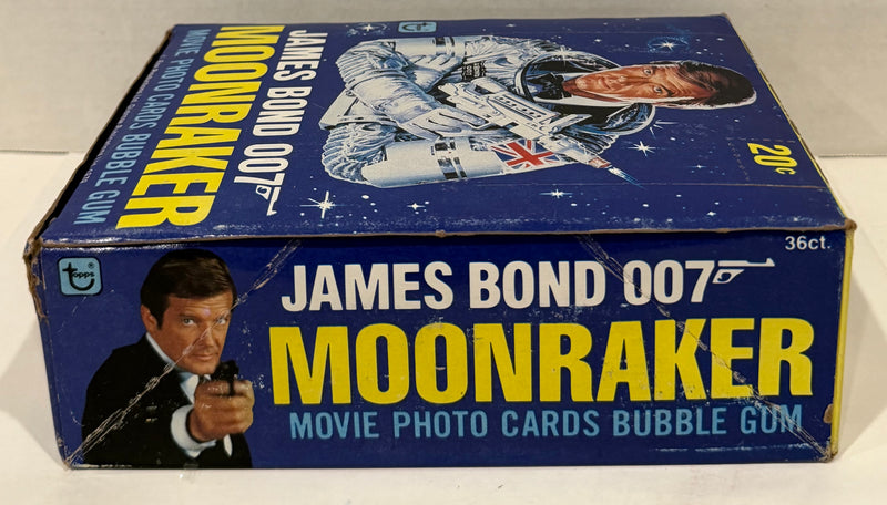 1979 James Bond 007 Moonraker Movie FULL 36 Wax Pack Trading Card Box Topps