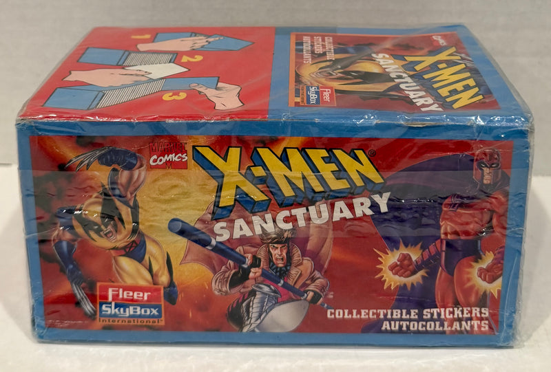 1996 Marvel X-Men Sanctuary Album Sticker Box 100 Packs Sealed Skybox Fleer